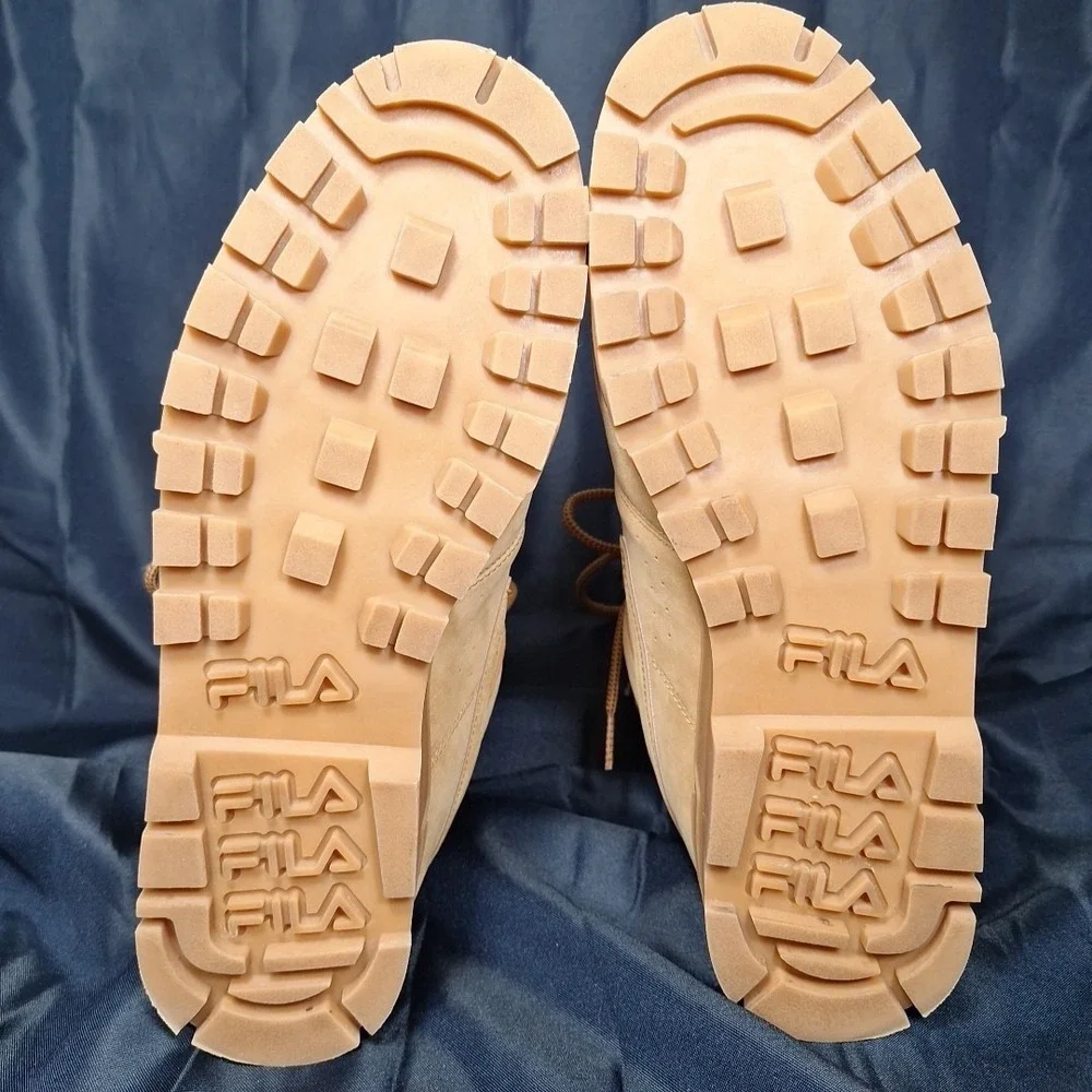 Fila V13 Mens Brown Dress Boots Size 11 Boot 1HM00878-248 Weather Tech Synthetic